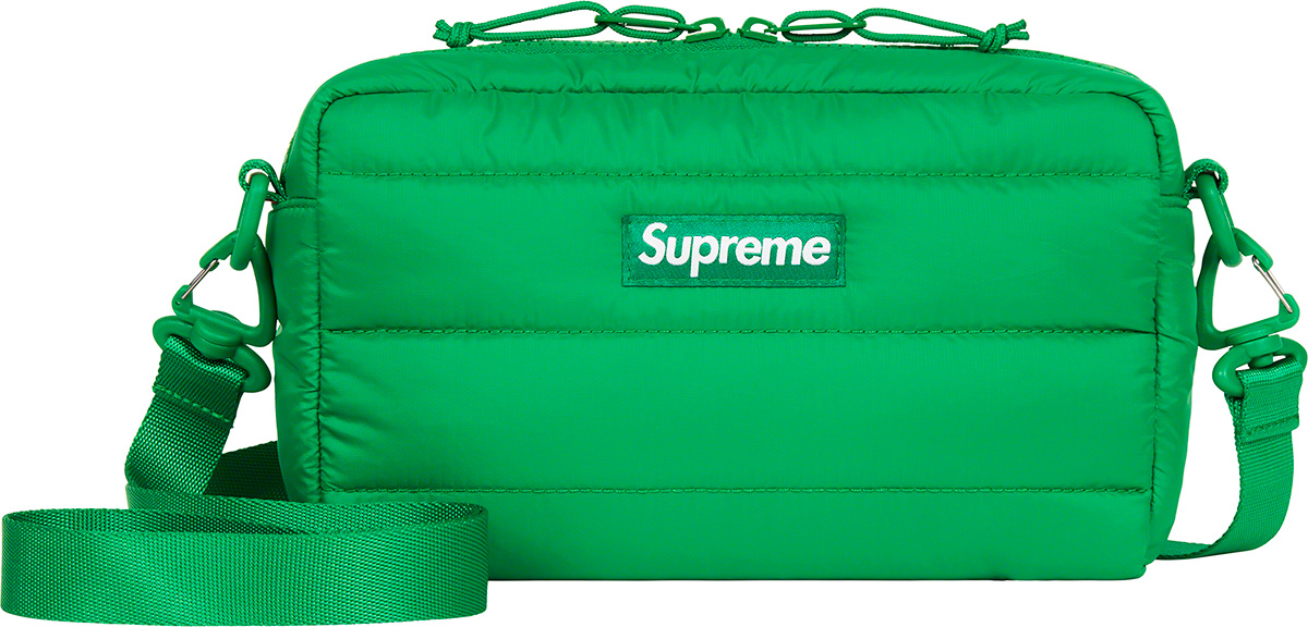 Supreme Puffer Side Bag (FW22) 'Green' Novelship