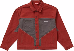Buy Supreme Grid Taping Velour Jacket Red - Novelship Buy Supreme Grid Taping Velour Jacket Red - Novelship
