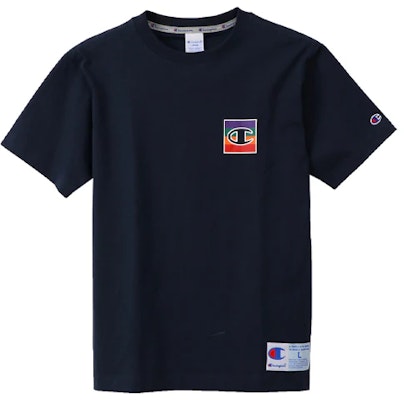 Men's Champion AS Logo Short Sleeve Japanese Version T-Shirt 'Navy Blue' Buy Men's Champion AS Logo Short Sleeve Japanese Version T-Shirt 'Navy Blue'