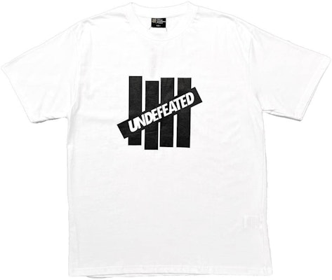 UNDEFEATED Signature Logo With Wordmark Tee 'White/Black' Buy UNDEFEATED Signature Logo With Wordmark Tee 'White/Black'