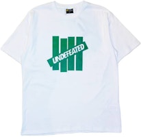 UNDEFEATED Signature Logo With Wordmark Tee 'White/Green' UNDEFEATED Signature Logo With Wordmark Tee 'White/Green'