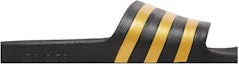 Order adidas Adilette Aqua Slides 'Hitam Emas Metalik' EG1758
