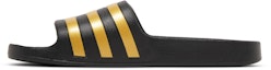 Lookbook adidas Adilette Aqua Slides 'Hitam Emas Metalik' EG1758