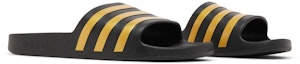 Cheap adidas Adilette Aqua Slides 'Hitam Emas Metalik' EG1758