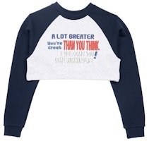 acmé de la vie Colors Scheme Setup Crop Sweatshirt Navy acmé de la vie Colors Scheme Setup Crop Sweatshirt Navy