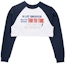 Buy acmé de la vie Colors Scheme Setup Crop Sweatshirt Navy