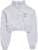 acmé de la vie A Logo Emblem Patch Crop Top Pullover Sweatshirt Melange