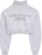 acmé de la vie A Logo Emblem Patch Crop Top Pullover Sweatshirt Melange