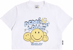 acmé de la vie x Smiley® Artwork Croptop Short Sleeve T-shirt White acmé de la vie x Smiley® Artwork Croptop Short Sleeve T-shirt White