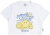 acmé de la vie x Smiley® Artwork Croptop Short Sleeve T-shirt White