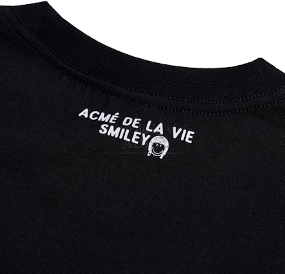 acmé de la vie x Smiley® Travel That Begins Short Sleeve T-shirt Black Shop acmé de la vie x Smiley® Travel That Begins Short Sleeve T-shirt Black
