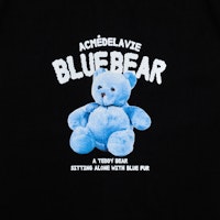 acmé de la vie Baju T-shirt Hitam Lengan Pendek Teddy Bear Biru Lookbook acmé de la vie Baju T-shirt Hitam Lengan Pendek Teddy Bear Biru