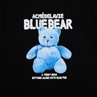 acmé de la vie Baju T-shirt Hitam Lengan Pendek Teddy Bear Biru Shop acmé de la vie Baju T-shirt Hitam Lengan Pendek Teddy Bear Biru