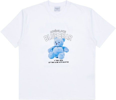 acmé de la vie Blue Teddy Bear Short Sleeve T-shirt White Buy acmé de la vie Blue Teddy Bear Short Sleeve T-shirt White