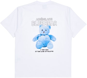 acmé de la vie Baju-T Putih Berlengan Pendek Teddy Bear Biru Order acmé de la vie Baju-T Putih Berlengan Pendek Teddy Bear Biru