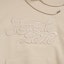 Lookbook acmé de la vie Curly Logo Emboss Embroidery Basic Hoodie Beige