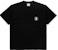 acmé de la vie A Logo Emblem Embroidery Basic Short Sleeve T-shirt Black