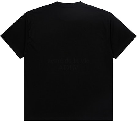 acmé de la vie A Logo Emblem Embroidery Basic Short Sleeve T-shirt Black Order acmé de la vie A Logo Emblem Embroidery Basic Short Sleeve T-shirt Black