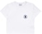 acmé de la vie A Logo Emblem Embroidery Crop Top Short Sleeve T-shirt White