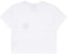 acmé de la vie A Logo Emblem Embroidery Crop Top Short Sleeve T-shirt White