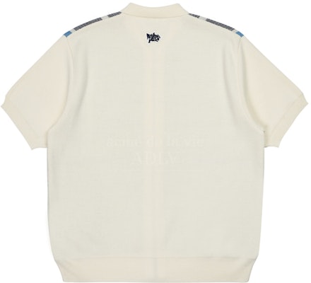 acmé de la vie Stripe Front Zip Up Knit Ivory Order acmé de la vie Stripe Front Zip Up Knit Ivory
