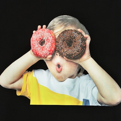 acmé de la vie Baby Face Short Sleeve T-Shirt Black Donuts 1 R Lookbook acmé de la vie Baby Face Short Sleeve T-Shirt Black Donuts 1 R