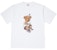acmé de la vie Check Pants Bear Short Sleeve T-shirt White