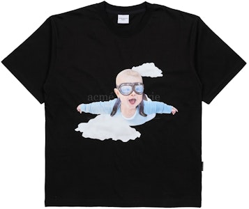 acmé de la vie 宝宝脸跳伞短袖T恤 黑色 Buy acmé de la vie 宝宝脸跳伞短袖T恤 黑色