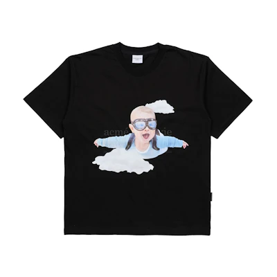 ADLV Baby Face Skydiving Short Sleeve T-shirt Black