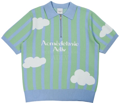 acmé de la vie Cloud Logo Short Sleeve Knit Mint Buy acmé de la vie Cloud Logo Short Sleeve Knit Mint