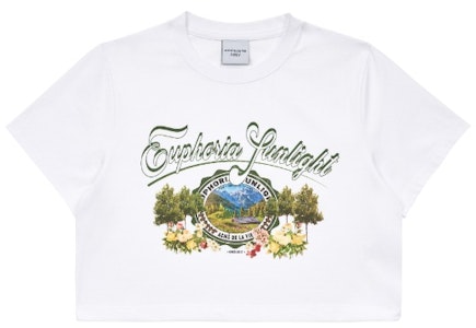 acmé de la vie Kaos Pendek Putih Hijau Cetak Tanaman Crop Top Buy acmé de la vie Kaos Pendek Putih Hijau Cetak Tanaman Crop Top