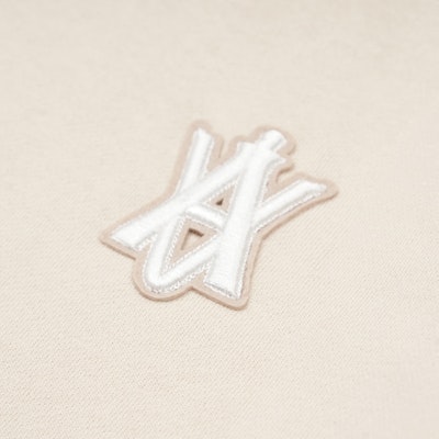 acmé de la vie A Logo Emblem Patch Crop Hoodie Beige Lookbook acmé de la vie A Logo Emblem Patch Crop Hoodie Beige