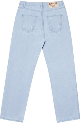 acmé de la vie Front Cutting Line Denim Pants Light Blue Order acmé de la vie Front Cutting Line Denim Pants Light Blue
