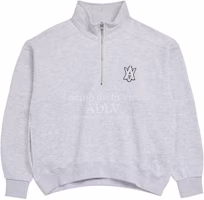 acmé de la vie A Logo Emblem Patch Basic Pullover Sweat Shirt Melange acmé de la vie A Logo Emblem Patch Basic Pullover Sweat Shirt Melange