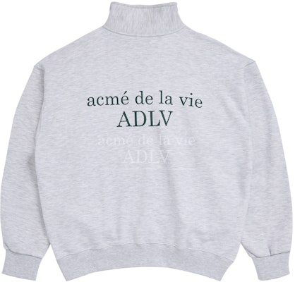 acmé de la vie A Logo Emblem Patch Basic Pullover Sweat Shirt Melange Order acmé de la vie A Logo Emblem Patch Basic Pullover Sweat Shirt Melange