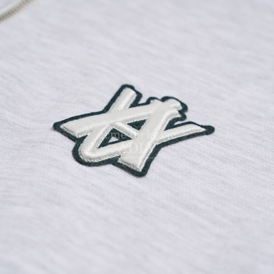 acmé de la vie A Logo Emblem Patch Basic Pullover Sweat Shirt Melange Lookbook acmé de la vie A Logo Emblem Patch Basic Pullover Sweat Shirt Melange