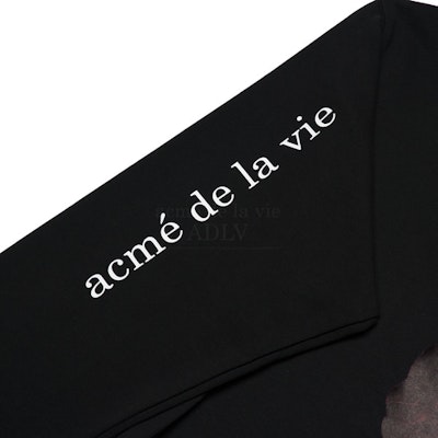 acmé de la vie Baby Face Hoodie Black Grey Teddybear Lookbook acmé de la vie Baby Face Hoodie Black Grey Teddybear