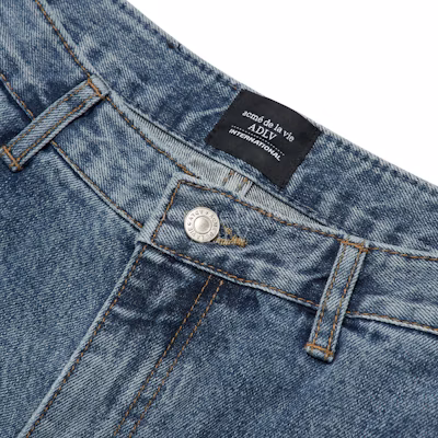 acmé de la vie Retro Washing Denim Pants Blue Lookbook acmé de la vie Retro Washing Denim Pants Blue