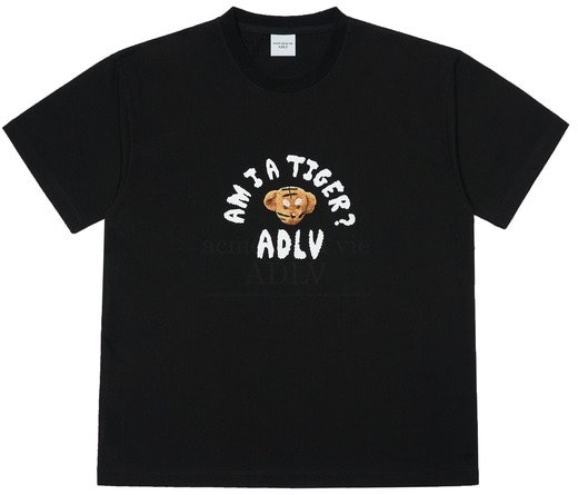 acme-de-la-vie-tiger-teddy-bear-doll-short-sleeve-t-shirt-black