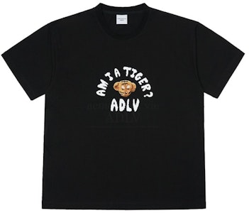 acmé de la vie 虎纹泰迪熊玩偶黑色短袖T恤 Buy acmé de la vie 虎纹泰迪熊玩偶黑色短袖T恤