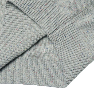 acmé de la vie Embroidery Logo Wool Half Neck Zip-up Knit Grey Shop acmé de la vie Embroidery Logo Wool Half Neck Zip-up Knit Grey