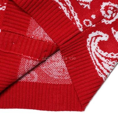 acmé de la vie Paisley Cardigan Red Lookbook acmé de la vie Paisley Cardigan Red