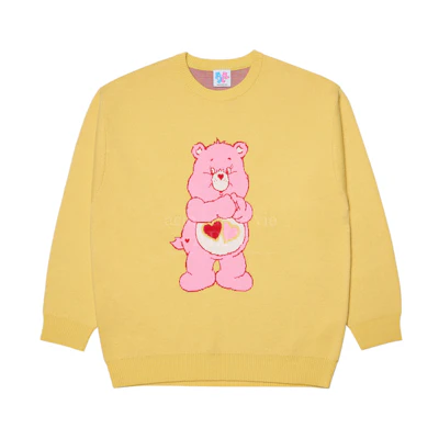 ADLV x Care bears Pink Care Bears Knit Yellow
