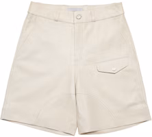 acmé de la vie Lambskin Leather Set Up Short Pants Ivory acmé de la vie Lambskin Leather Set Up Short Pants Ivory
