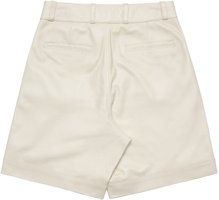 acmé de la vie Lambskin Leather Set Up Short Pants Ivory Order acmé de la vie Lambskin Leather Set Up Short Pants Ivory