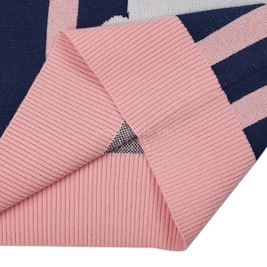 acmé de la vie Kaos Rajut Pendek Navy Logo Awan Lookbook acmé de la vie Kaos Rajut Pendek Navy Logo Awan