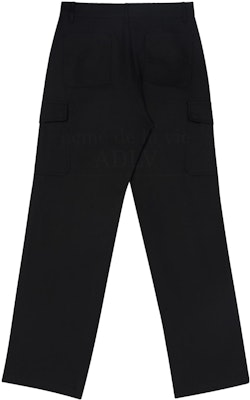 acmé de la vie A Logo Emblem Embroidery Cargo Pants Black Order acmé de la vie A Logo Emblem Embroidery Cargo Pants Black
