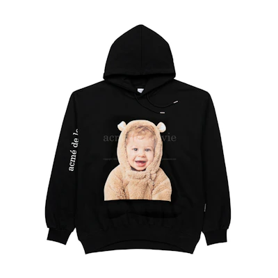 ADLV Baby Face Bear Doll Hoodie Black