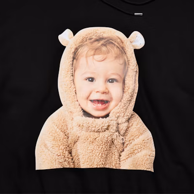 acmé de la vie Baby Face Bear Doll Hoodie Black Lookbook acmé de la vie Baby Face Bear Doll Hoodie Black