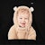 acmé de la vie Baby Face Bear Doll Hoodie Black